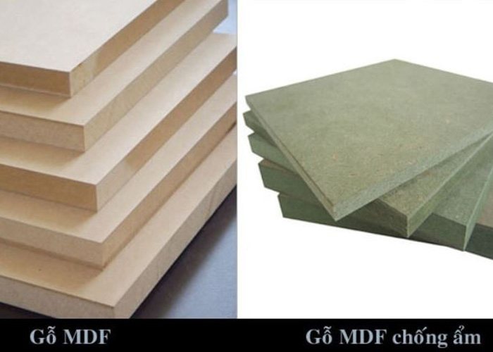 Hai loại gỗ MDF phổ biến